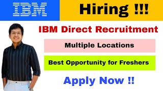 IBM Hiring  IBM Recruitment 2023  Freshers can apply  IBM Recruitment Malayalam  Jobhunter [upl. by Fauch]