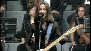 Sheryl Crow and Eric Clapton  quotRun Baby Runquot  Pavarotti and Friends  1996  live [upl. by Gnet]