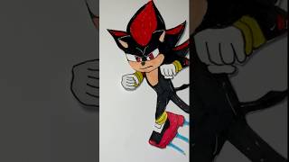 How I make Shadow from Sonic3 sonic art drawing shorts sonic [upl. by Meridith690]