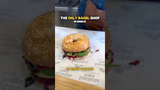 🥯 The only Bagel Shop in Thessaloniki thessaloniki greece food [upl. by Etnovahs]