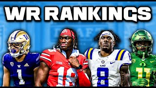 2024 NFL Draft WR Rankings  A Once In A Lifetime Class [upl. by Canica]