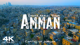 AMMAN 🇯🇴 عَمَّان 2024 Drone Aerial 4K  Jordan الأردن [upl. by Ihn]