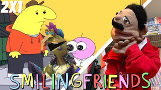 SMILING FRIENDS Season 2 Episode 1 Gwimbly Definitive Remastered Puppet Reaction [upl. by Rea]