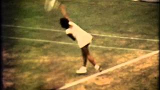 Evonne Goolagong serving at Central courtQF Wimbledon 1973 [upl. by Petula264]