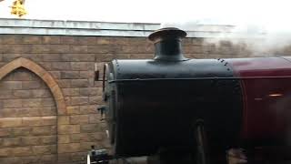 Hogwarts express ARRIVES at the station Universal Studios ORLANDO [upl. by Landan]