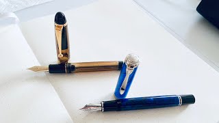 Pilot Custom 823 vs Pelikan M805 Fountain Pen [upl. by Graner]