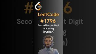 LeetCode1796 Second Largest Digit in a String  Python [upl. by Onaimad]