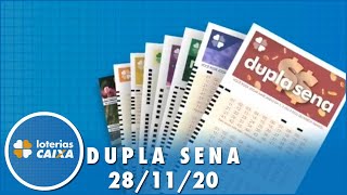 Resultado da Dupla Sena  Concurso nº 2163  28112020 [upl. by Avictor]