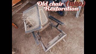 Old chair restoration  Perbaiki kursi tua [upl. by Catton]