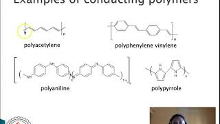 Polymers Lecture 6 Conducting Polymers [upl. by Carli]