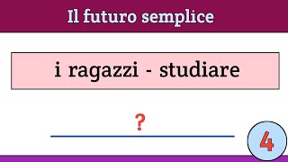 Italian quiz 296Italiano per stranierilevel A2il futuro semplice [upl. by Haronid]