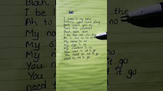 No  lyrics shortssonglyrics [upl. by Rednirah]