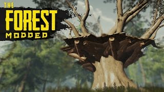 LARGE TREE PLATFORM The Forest Modded S2 Episode 6 [upl. by Yorgo650]