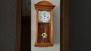 Kieninger German triple chime  WestminsterSt MichaelWhittington wall clock [upl. by Innej273]