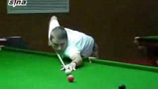 Shanghai Masters  Stephen Hendry practicing [upl. by Rebel396]