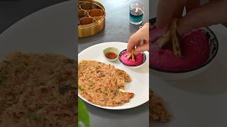 Quick breakfast recipe asmrfood veganrecipes healthyvegan indianrecipe chilla asmrcooking [upl. by Rahas]