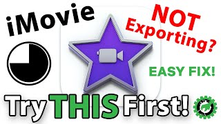 FIX iMovie Export Stalling at 75 34  Resolution for iMac iPad or iPhone [upl. by Etezzil]