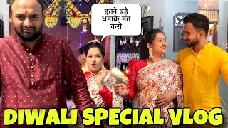 Diwali Celebration me hua aisa DHAMAKA  Full masti with family  Priya jeet vlogs diwalivlog [upl. by Debo274]