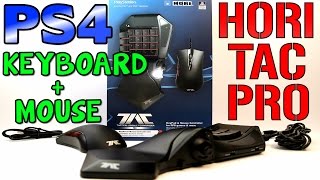 MOUSE AND KEYBOARD ON PS4  Hori Tac Pro Review New Firmware Update [upl. by Juanne]