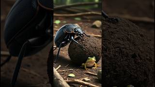 Meet the Dung Beetle The Unsung Hero of Forest Cleanliness shorts [upl. by Rosco951]