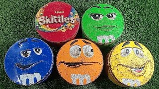 Satisfying Video  Unpacking 5 MampMS and Skittles Boxes awith Candy ASMR888 [upl. by Gilson]