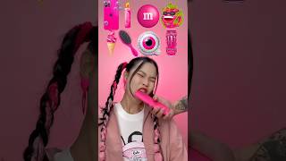 Random Pink Food ASMR😄😃😂 Mukbang foryou ytstorts trending😡🤬😱😱 [upl. by Feilak]