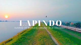 Sunrise at Worlds Largest Mud Volcano  Lumpur Lapindo  Sidoarjo [upl. by Wolpert]