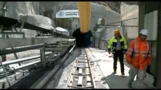 Sécurisation du tunnel du GrdStBernard le tunnelier termine ses 2 ans de forage [upl. by Nilerual]