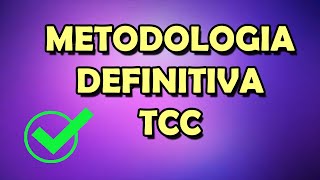 Metodologia TCC exemplo Como fazer [upl. by Dugas]