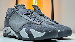 First Look Upcoming Air Jordan 14 Flint Grey WITH ON FOOT [upl. by Laefar]