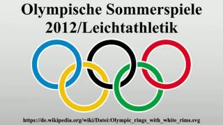 Olympische Sommerspiele 2012Leichtathletik [upl. by Rotce]