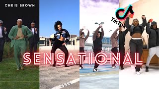 Chris Brown  Sensational TikTok Dance Challenge  Sensational feat Davido amp Lojay Dance Trend [upl. by Robillard]