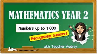 Mathematics Year 2  SK  Recognising Numbers [upl. by Ketchan]