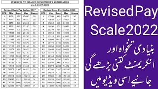 How increase salary of govt employees under revised pay scale 2022 [upl. by Ansilme]