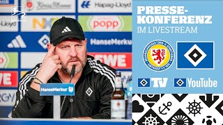 RELIVE PRESSEKONFERENZ I 31 Spieltag I Eintracht Braunschweig vs HSV [upl. by Kathlin684]