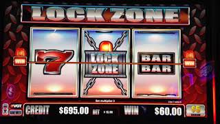 VGT Slot Lock Zone Jackpot New Game Choctaw Gambling Casino Durant OK [upl. by Hnim712]