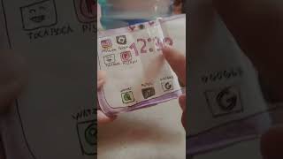 Mini tablet que eu fiz de papelão ❤️ asmr paper [upl. by Arimlede979]