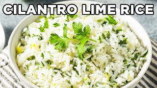 Authentic Cilantro Lime Rice My Sons Favorite  Recipe by MOMables [upl. by Euqinobe692]