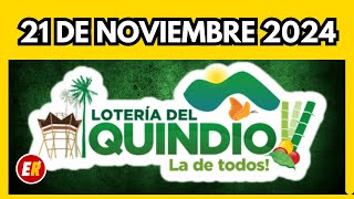 Resultado de la LOTERIA del QUINDIO del JUEVES 21 de noviembre de 2024 💫✅💰 ULTIMO SORTEO [upl. by Calypso183]