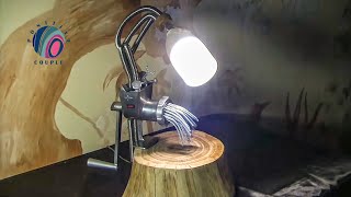 Table lamp from meat grinder [upl. by Latsirc]