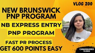 New brunswick PNP rules changed NB express entry pnp program with fast pr process pnp canadapr [upl. by Haimirej]