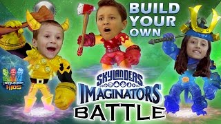 Skylanders Imaginators Battle w Sky Kids quotCreateYourOwnquot Duel Creation Crystal Challenge [upl. by Zeeba]