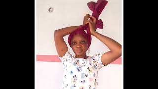 Nigeria head wrap tutorial [upl. by Seyer]