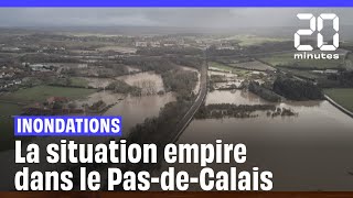 Le PasdeCalais placé en vigilance rouge pluieinondation [upl. by Azerila]