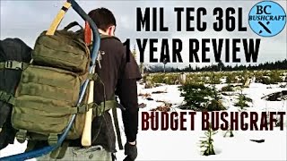 MilTec 36L Molle Assault Pack Review 1 Year Later [upl. by Ronnie]