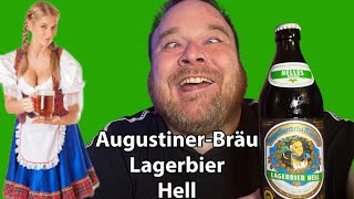 Whoa AugustinerBräu Lagerbier Hell  German Beer Review [upl. by Imot]