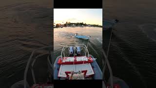 Salvaging an 18’ boat with the parbuckle method that capsized on the river Original audio boatus [upl. by Anastasie]