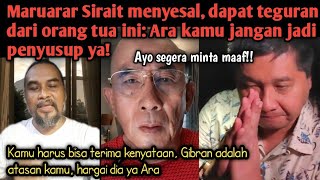 Maruarar kamu harus terbiasa dengan Gibran jangan merasa lebih senioritas ayo minta maaf ke Gibran [upl. by Yim428]