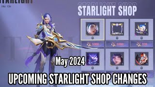 Upcoming Starlight Shop Changes May 1 2024  Lesly Annual Skin  MLBB [upl. by Anilrats662]