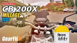 Honda CB200X  1 ltr Mileage Test  Hindi  GearFliQ [upl. by Thurlow770]